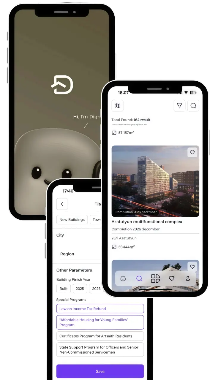 Dignisi mobile application preview